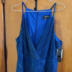 Betsy & Adam Teal Maxi Dress